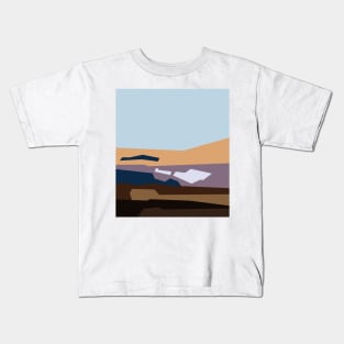 Beautiful abstract cartoon landscape Kids T-Shirt